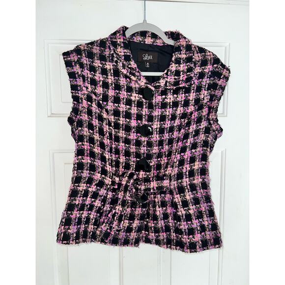 Luii Women's Blazer/Jacket Tweed Vest Multicolor  - size M - G20 - Picture 1 of 5